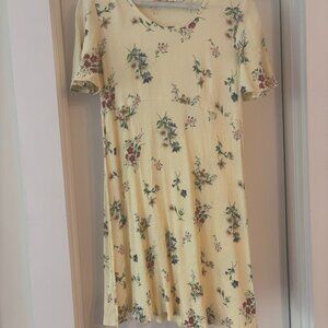 Yellow floral sundress